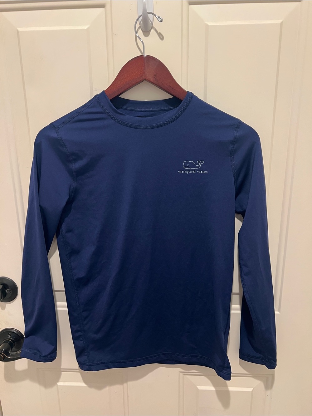 Vineyard Vines Dark Blue Long Sleeve Performance Shirt- rash guard boys M